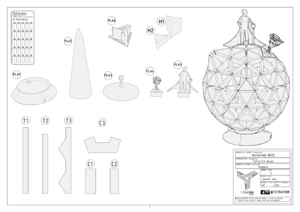 Asteroide B612 formato tetraORIGAMI